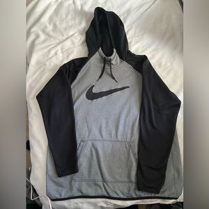 Nike Black and Gray Hoodie